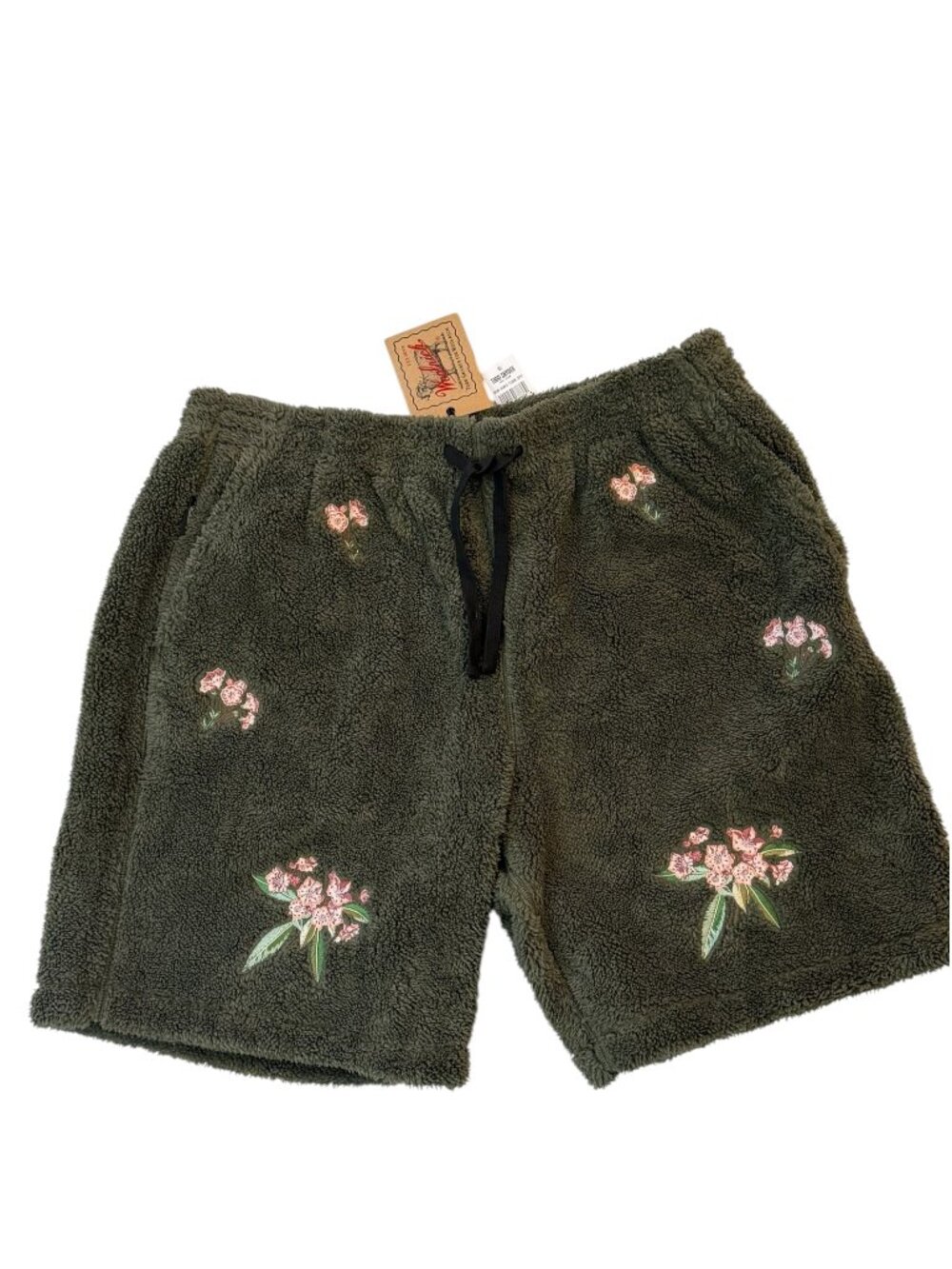 Todd Snyder Woolrich Sherpa Floral Shorts Mens Olive NWT $228
